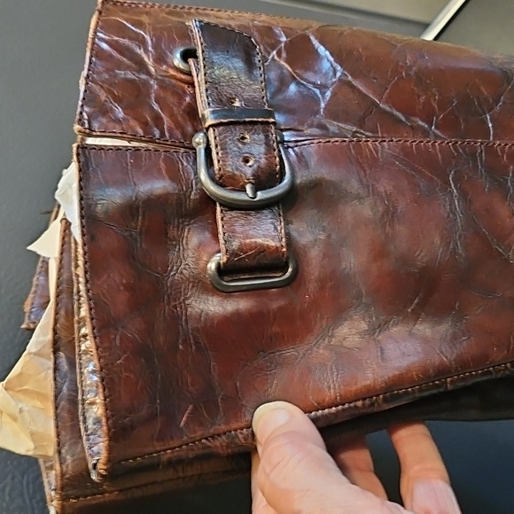 BORN CROWN Brown Distressed Leather Tall Riding Equestrian Boot W22541 SZ 7.5M - Picture 3 of 15